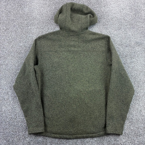 Simms Rogue Fleece Hoodie Mens Medium Olive Green Full Zip Fishing Outdoors - Picture 4 of 5